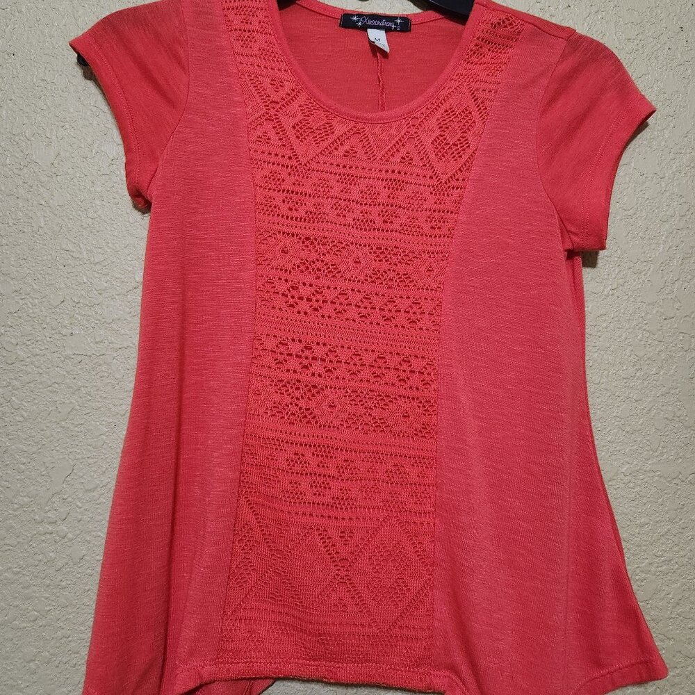 Girls cute textured top